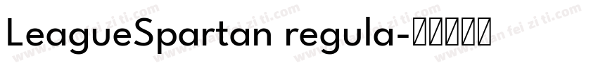 LeagueSpartan regula字体转换